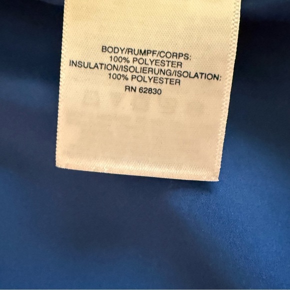 Lands End Royal Blue Quilted Jacket, size medium, puffer jacket - Picture 6 of 7